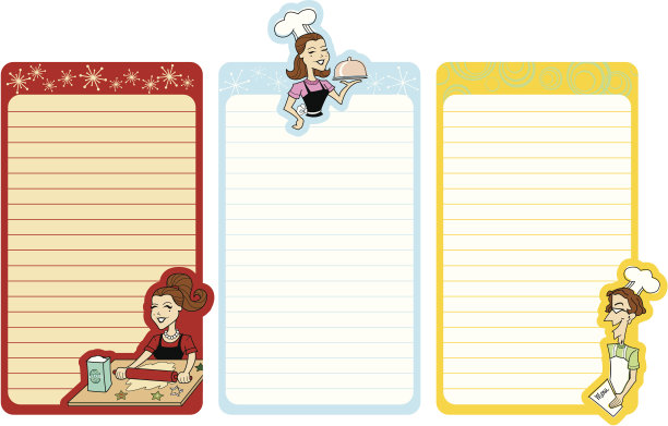 复古大厨购物清单图片下载