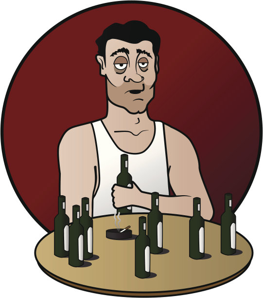 酒鬼在酒吧图片下载