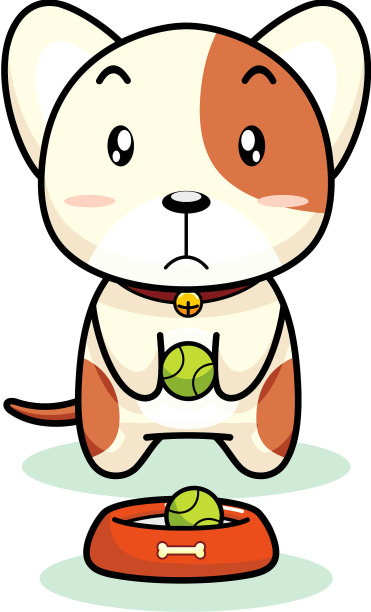 狗狗打网球图片下载