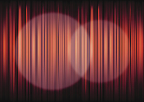 舞台幕与聚光灯图片下载