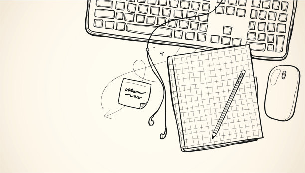 笔记本画草图图片下载