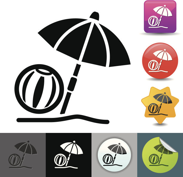 海滩图标|征集系列图片下载