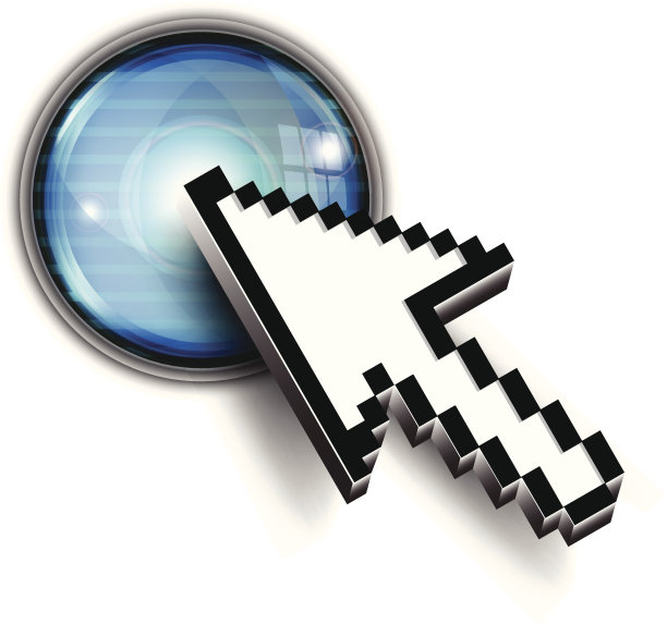 光标在玻璃按钮上图片下载