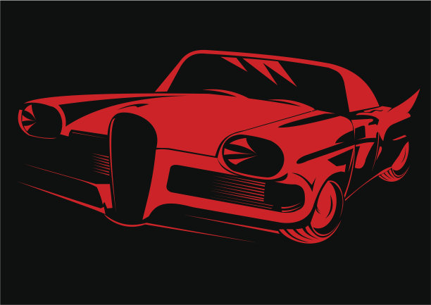 红色经典车图片下载