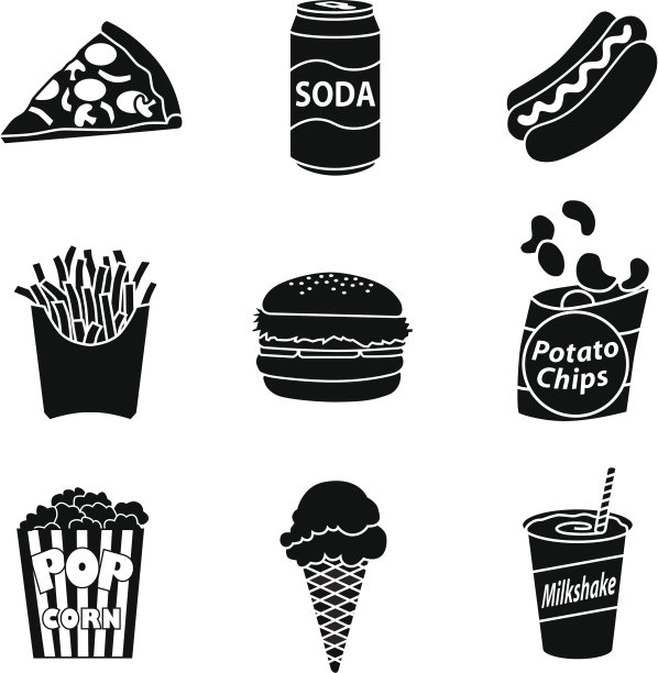垃圾食品的图标图片下载