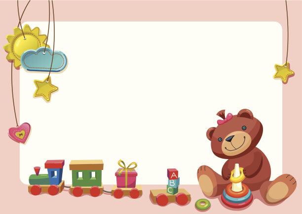 泰迪女孩在玩玩具。图片下载