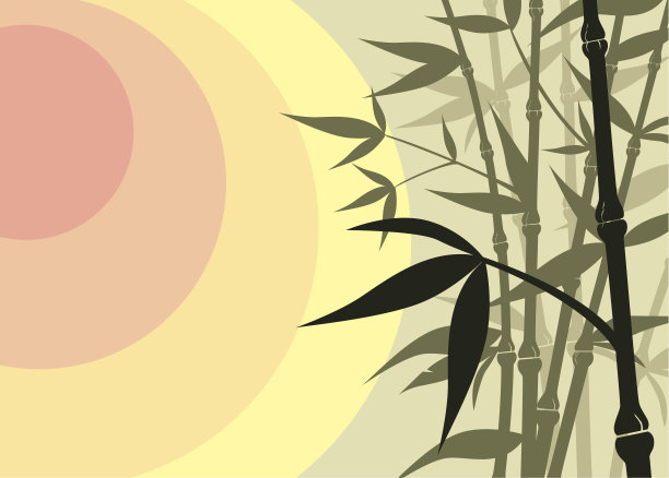 禅宗竹背景图片下载