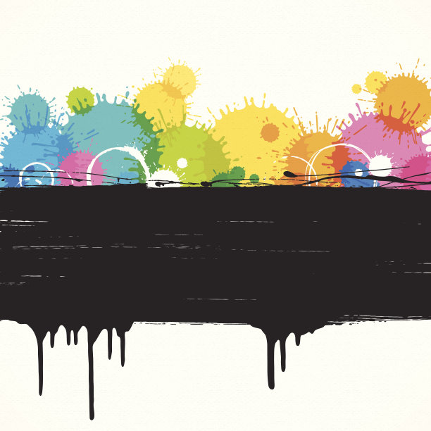 彩色喷漆背景图片下载