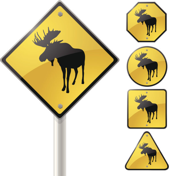 驼鹿穿过图片下载