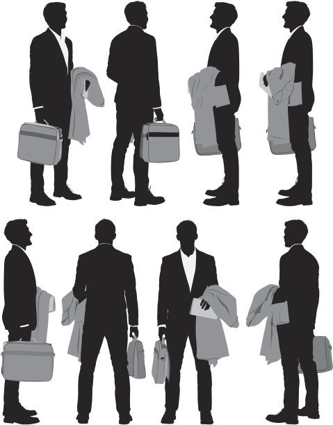 多张拿着公文包的商人照片图片下载