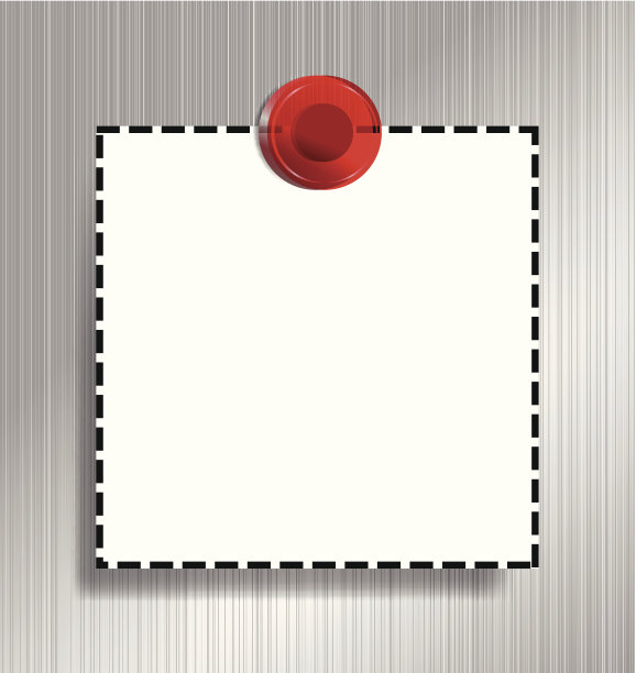 方形优惠券的金属与磁铁图片下载