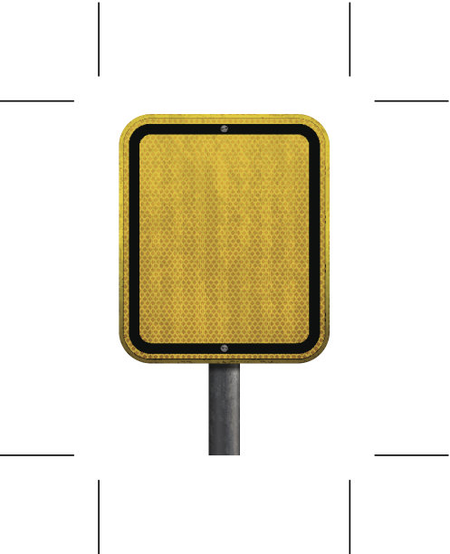 黄色路标(垂直方向)图片下载