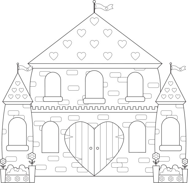 魔法闪闪公主城堡/宫殿的颜色。图片下载