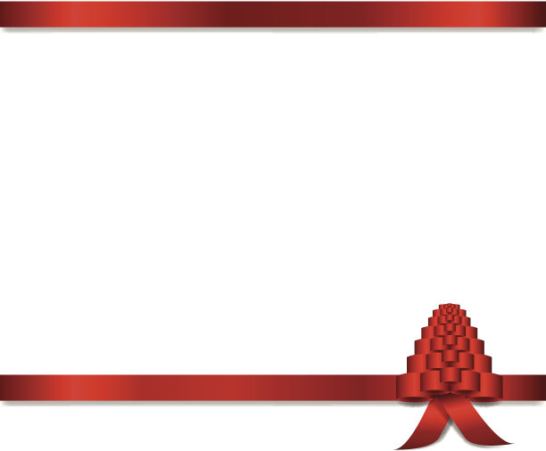 圣诞树彩带横幅图片下载