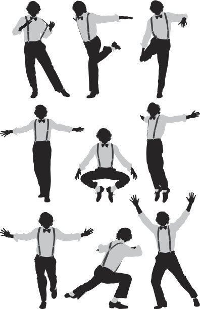 多幅踢踏舞者的图像图片下载