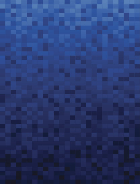 蓝色背景像素图片下载