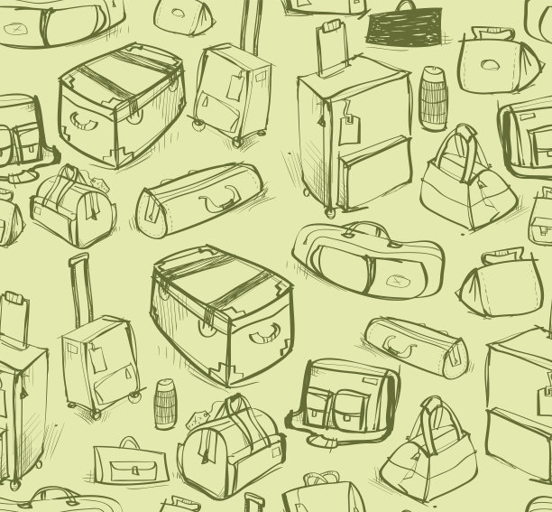 无缝的粗略的行李图片下载
