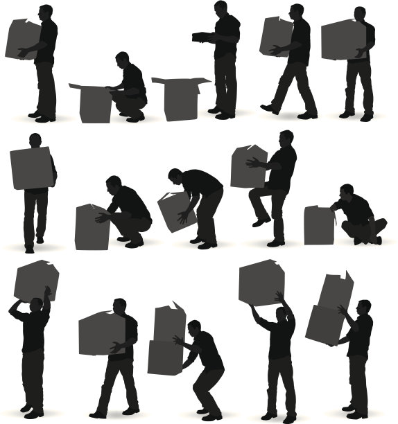 扛纸箱的男人图片下载