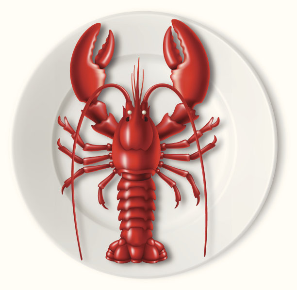 龙虾在板图片下载