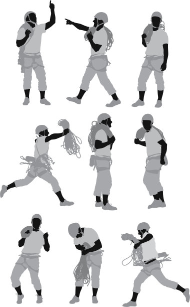 多张攀岩者的照片图片下载