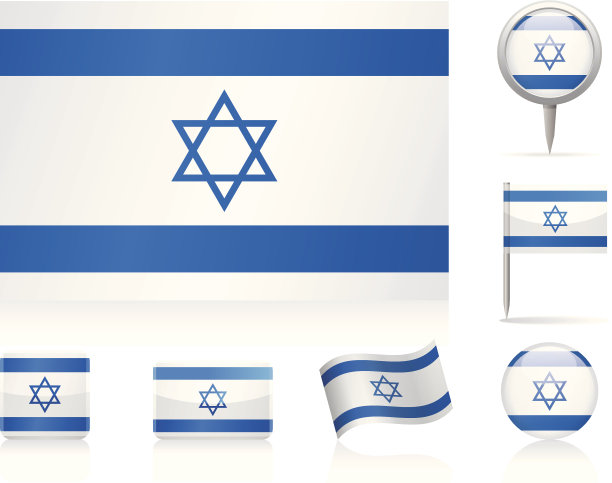 以色列国旗图标集图片下载