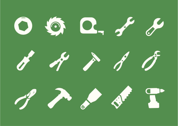 地铁手动工具图标集图片下载