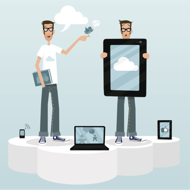 云计算cm社区经理平板智能手机笔记本社交媒体图片下载