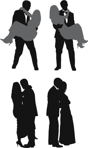 多幅情侣浪漫的画面图片下载