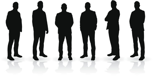 男人轮廓集图片下载