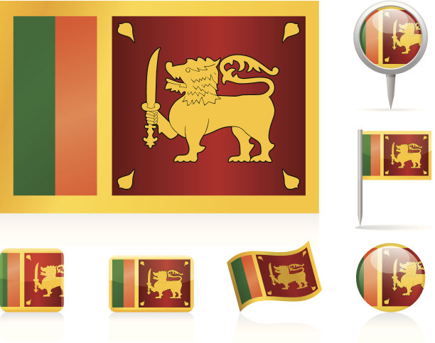斯里兰卡的旗帜-图标设置图片下载