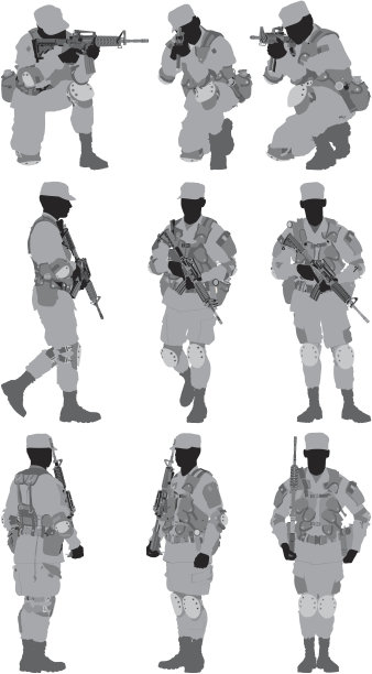 多幅军人的图像图片下载