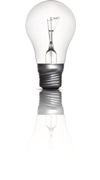 灯泡-矢量插图图片下载