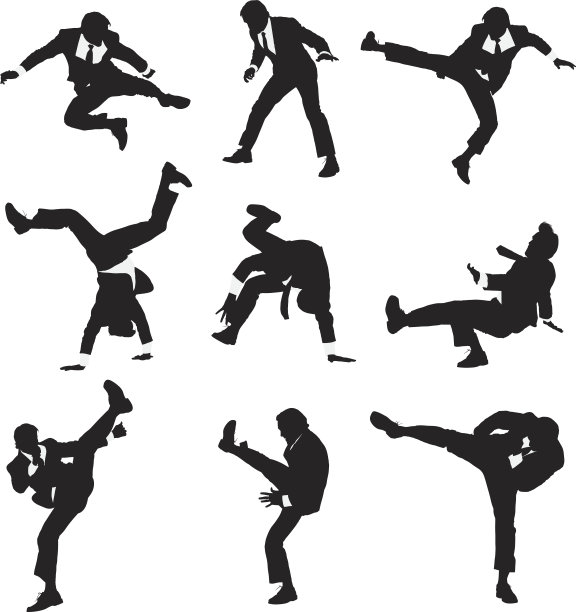 一个商人的剪影图片下载