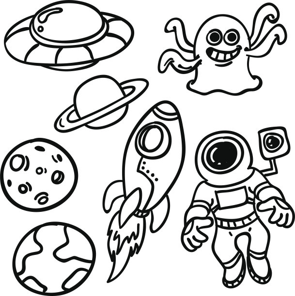 外太空和外星人集合图片下载