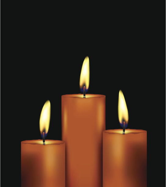 三个支柱蜡烛图片下载