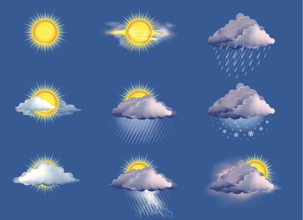 天气概念集图片下载