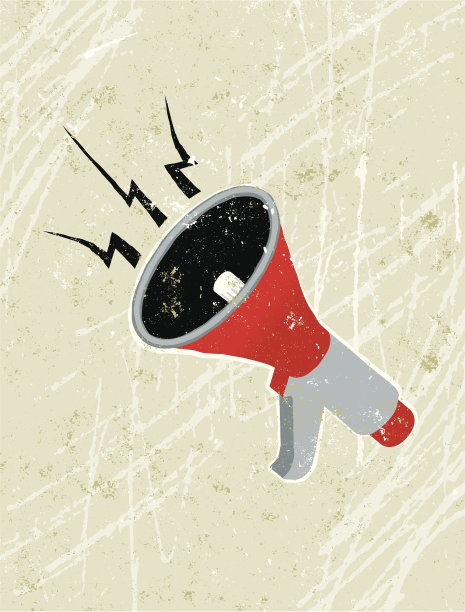 喊着扩音器图片下载