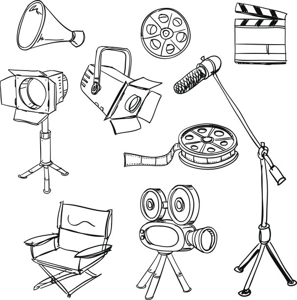 黑白胶片记录设备图片下载