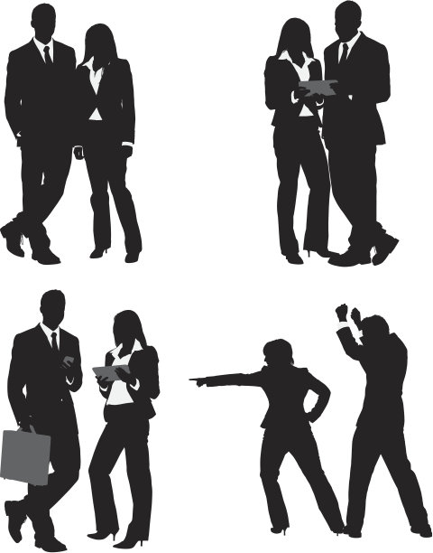 商业夫妻摆姿势的画面图片下载