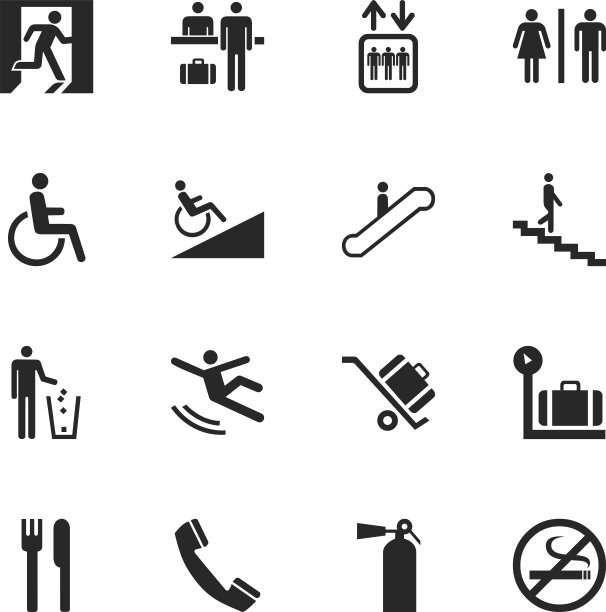 信息标志剪影图标图片下载