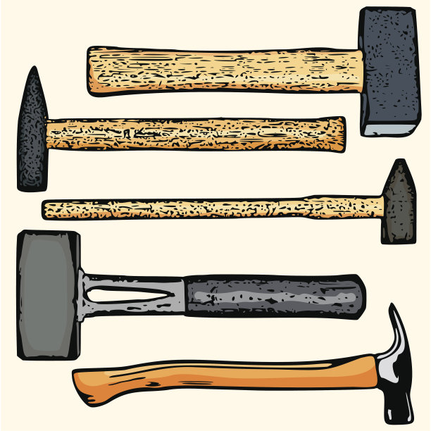 工具说明:锤子(矢量)图片下载