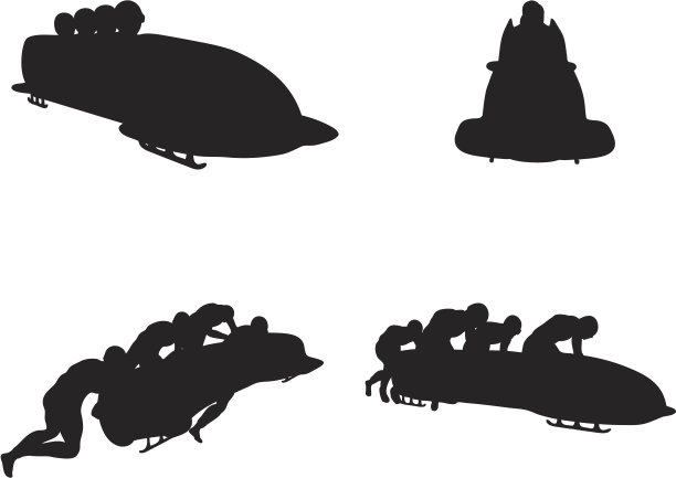 雪橇轮廓图片下载