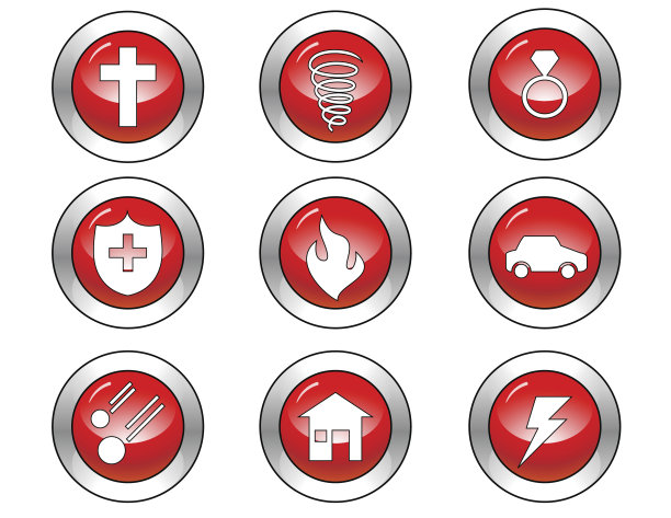 保险图标设置:红色图片下载