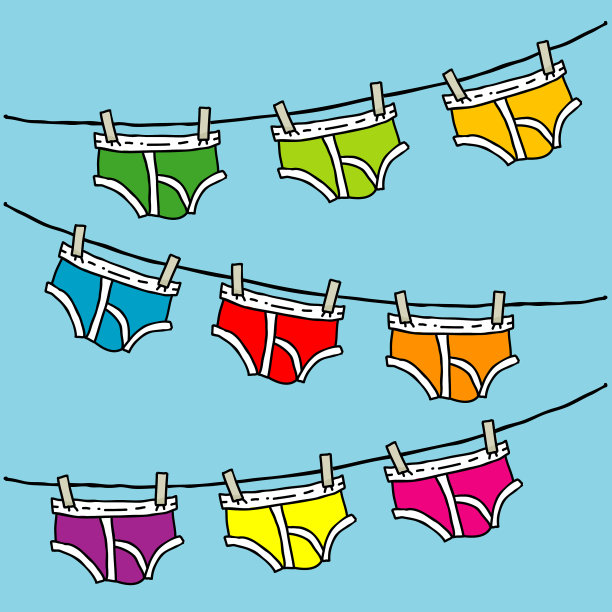 五颜六色的内衣图片下载