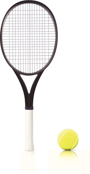 网球拍-矢量插图图片下载