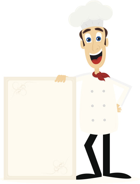 餐厅招牌厨师图片下载