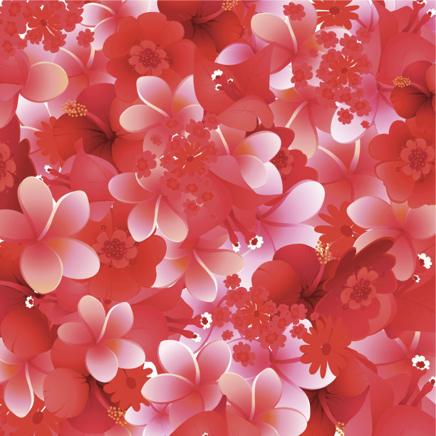 充满异域风情的花朵背景图片下载