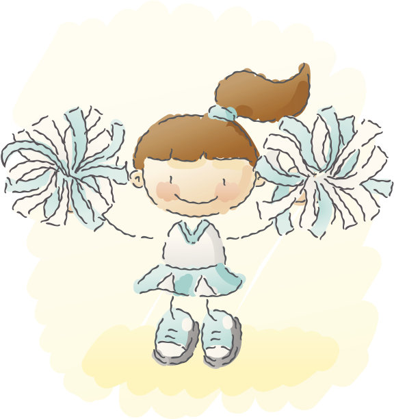 涂鸦:拉拉队长图片下载