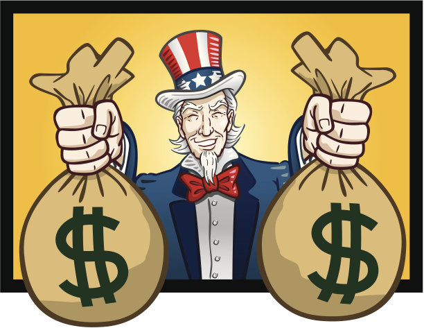 山姆大叔给现金图片下载