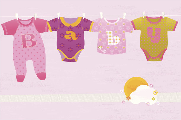 女婴贺卡图片下载